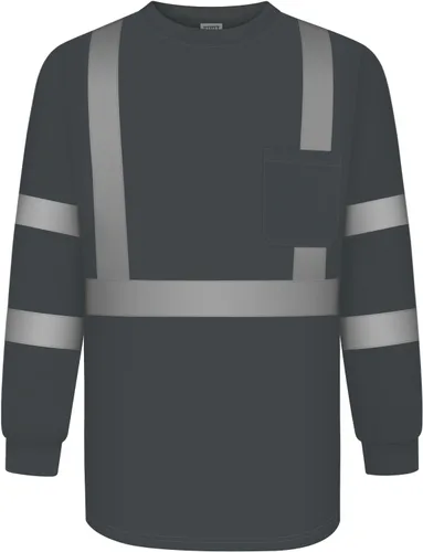 Vista 19 de TCCFCCT Camisas de seguridad para hombre reflectantes Clase 3 de manga larga de alta visibilidad, camisas de alta visibilidad para hombre y mujer