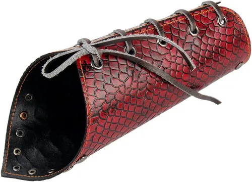 Vista 6 de COOLLA Knight - Pulsera de cuero genuino con brazalete ancho