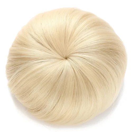 Vista 14 de Onedor Extensión de Cabello Fibra Sintética Chignon Donut Moño Peluca (10)