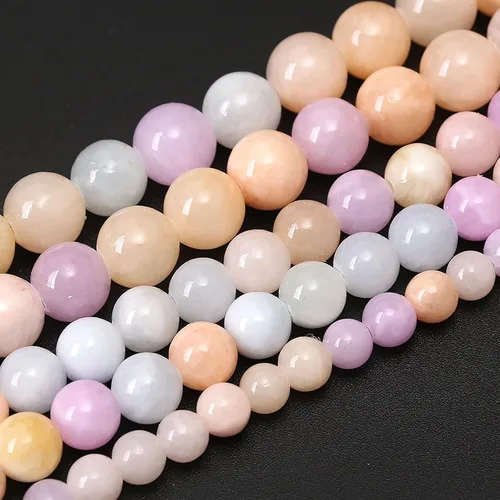 Vista 6 de 45 Cuentas de Piedra Natural de 5⁄16 Pulgadas (8 mm) con Cuentas de Amazonita Azul para Hacer Joyería AAA Redondas Cuentas Sueltas Piedras