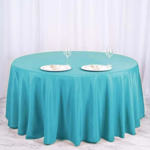 Vista 132 de Efavormart - Mantel redondo de poliéster de 108 pulgadas, 108 pulgadas, para bodas, fiestas, banquetes, restaurantes, color verde manzana