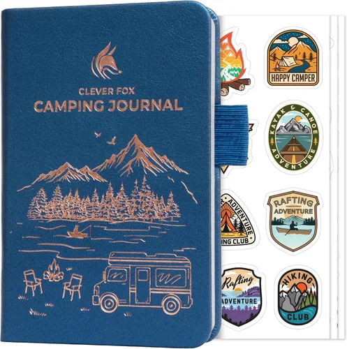 Vista 10 de Clever Fox CF Camping Journal (Amber Yellow, Pocket (3.7'' x 5.6''))