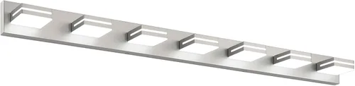 Vista 25 de SineRise - Moderna lámpara LED para tocador de baño (2 luces, 39.4 cm, regulable), iluminación de pared de baño moderna de acrílico cepillado sobre