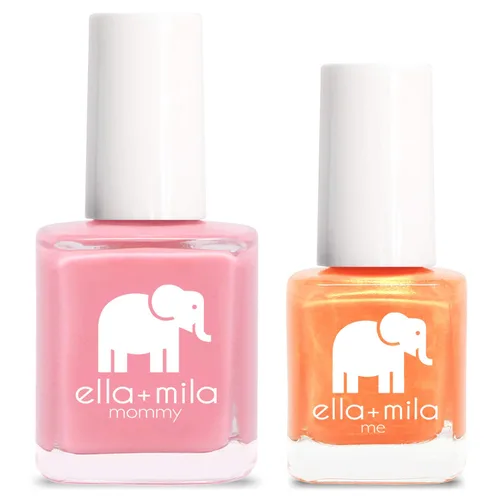 Vista 14 de ella+mila Mommy & Me Set de Esmalte de Uñas - Esmalte de uñas Resistente a las Astillas, de Larga Duración y de Secado Rápido, Set de Esmalte