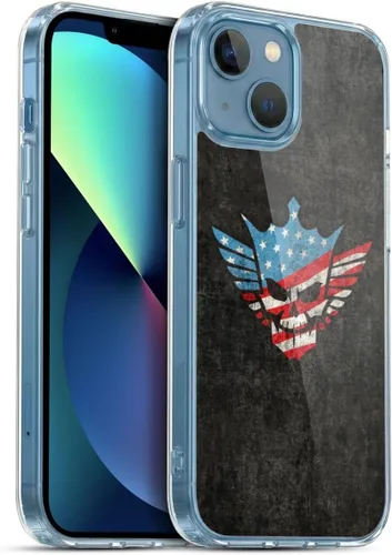 Vista 73 de Head Case Designs Funda de gel suave con licencia oficial de la WWE American Nightmare Flag Cody Rhodes Graphics compatible con Apple iPhone 7