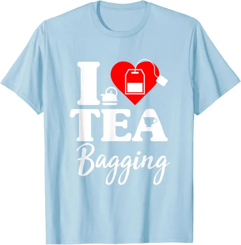Vista 38 de Camiseta con texto en inglés "I Love Tea Bagging", divertida camiseta para bebedores de té, Negro