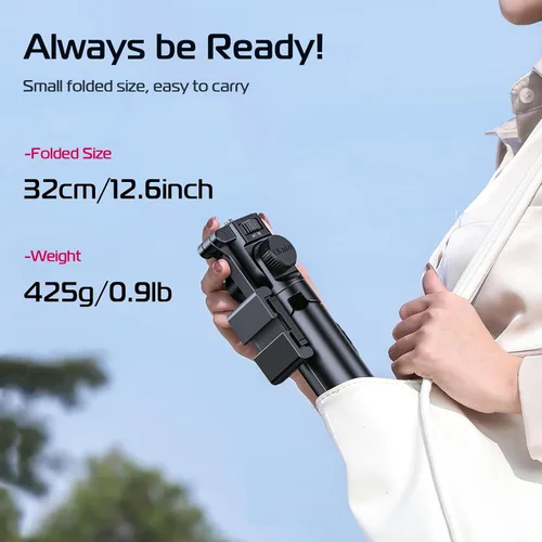 Vista 14 de ULANZI Trípode extensible MT-70, soporte para selfie stick de 63 pulgadas