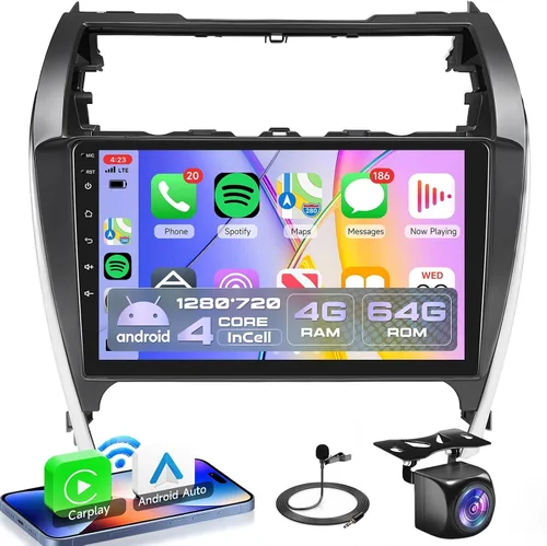 Vista 10 de 4Core 4G+128G Android 15 Radio estéreo para automóvil para Toyota Camry 1996-2001, para Toyota Mark 1997-2002, Rimoody Carplay Andorid auto 9