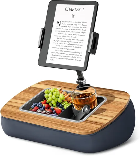 Vista 12 de ERGONOV Soporte de almohada para tableta con tazón de aperitivo, soporte