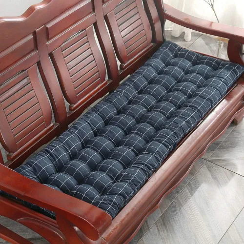 Vista 13 de Cojín para tumbona gruesa para silla de patio, cojín de asiento portátil, colchón, reclinable, almohadilla para sofá, banco, tatami (solo cojín) A
