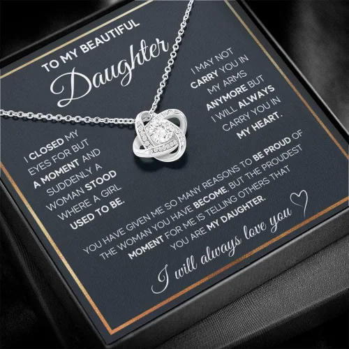 Vista 2 de FG Family Gift Mall Regalos de cumpleaños para hija, regalos de padre e hija de mamá, regalos para hija de papá, collares de hija de mamá, joyería