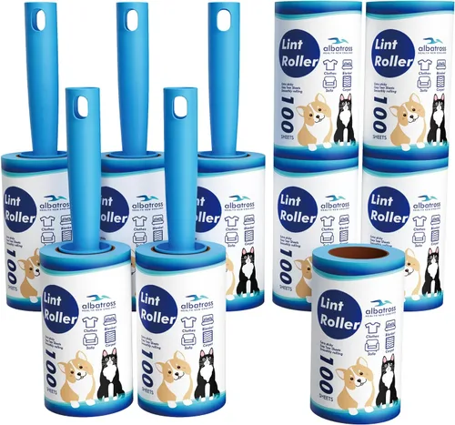 Vista 13 de Mini rodillos de pelusa extra pegajosos para viajes, 150 hojas de tamaño pequeño portátiles para eliminación de pelusa para mascotas y recogida