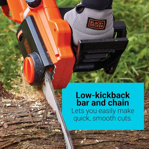 Vista 3 de BLACK+DECKER CS1216 motosierra con cable de 12 A y 16 pulgadas