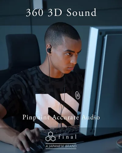 Vista 2 de Final VR3000 - Auriculares intrauditivos para juegos de PC consolas y equipos de realidad virtual