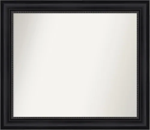 Vista 285 de Amanti Art Espejo personalizado, espejo de baño negro Astor, espejo de pared o espejo de tocador de baño sobre el fregadero (25 x 25 pulgadas)