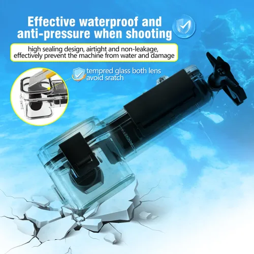 Vista 4 de 50M (164ft) Osmo Pocket 3 Carcasa impermeable para DJI Osmo Pocket 3 Accesorios a prueba de agua, carcasa protectora de buceo subacuático Shell Osmo