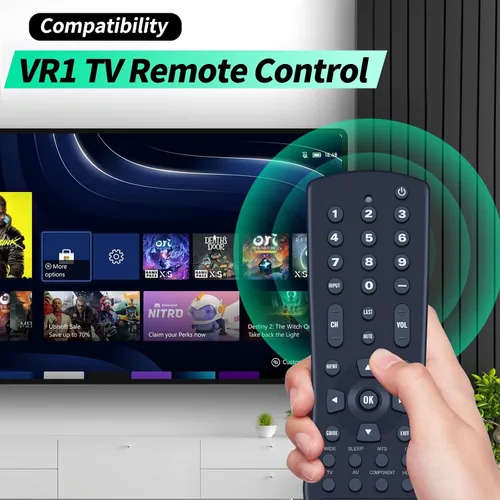 Vista 2 de VR1 Nuevo control remoto universal para TV LCD Vizio y TV de plasma JV50P VX52L VX42L VX37L VW42L VW37L VW26L VW22L VU42L VS42L VA26L VA22L VA220E
