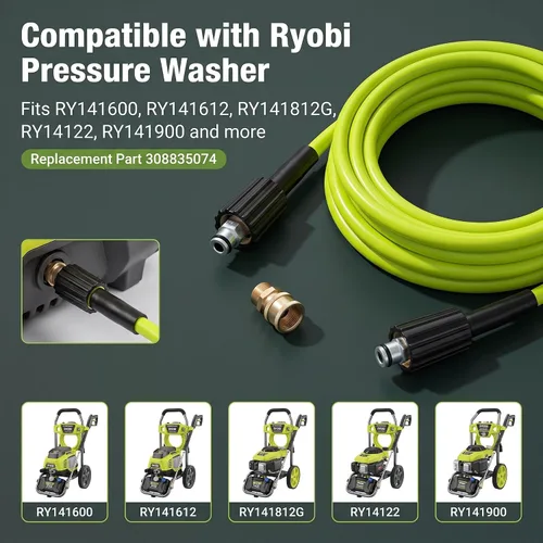 Vista 2 de 308835074 Manguera para lavadora de alta presión, 20 pies compatible