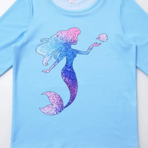 Vista 32 de QPANCY Conjunto de pijamas a juego para niñas y muñecas, pijamas de manga larga para otoño e invierno