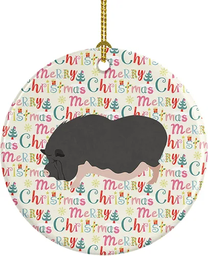 Vista 41 de Caroline's Treasures Adorno de cerámica de avestruz común para árbol de Navidad, decoración colgante para el hogar, Navidad, vacaciones, fiesta