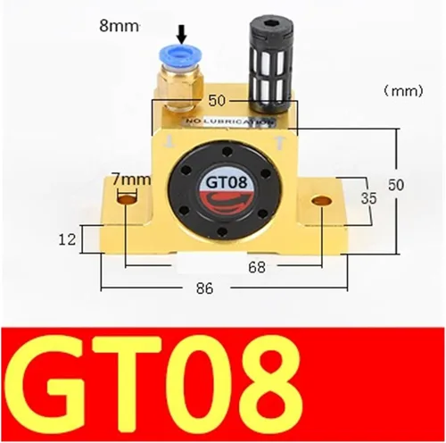 Vista 3 de Vibratory Motor, Air Compressor Pneumatic Turbo Vibrator Industrial Oscillator,industry, pipeline transportation(GT-8)