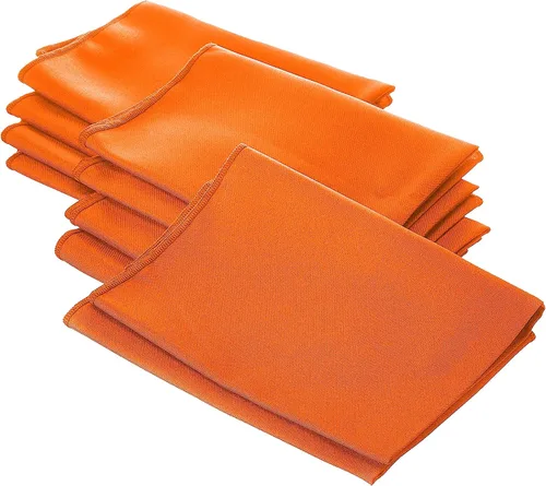 Vista 102 de LA Linen Paquete de 10 servilletas de popelina de poli, servilletas de tela suave, servilletas lavables y reutilizables, servilletas de mesa