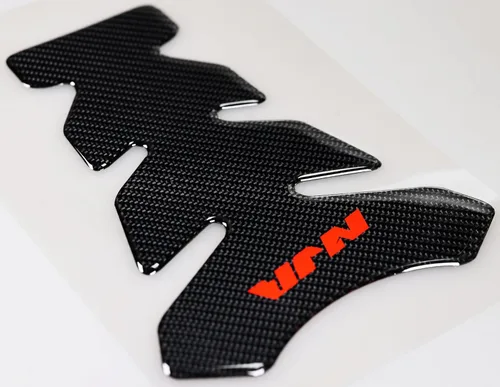 Vista 5 de Protector de vinilo para tanque de motocicleta de fibra de carbono real, almohadilla de tracción lateral de tanque de motocicleta, adhesivo