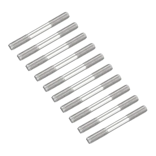Vista 29 de METALLIXITY Tornillos de doble extremo (rosca M3, 0.787 in de longitud), 20 unidades, acero inoxidable 304, pernos de varilla roscados dobles