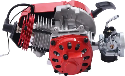 Vista 4 de Kit de motor de 49 CC modificado con 6 dientes de arranque de cadena de 25 horas, motor de gasolina de refrigeración forzada de aire de 2 tiempos