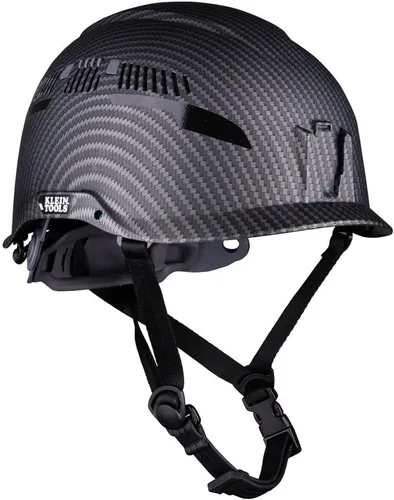 Vista 2 de Klein Tools Casco de seguridad 60149, ventilado, correa de barbilla, probado según las normas de seguridad industriales resistentes del casco duro