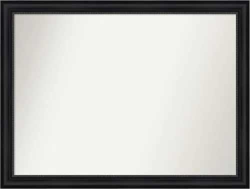 Vista 386 de Amanti Art Espejo personalizado, espejo de baño negro Astor, espejo de pared o espejo de tocador de baño sobre el fregadero (25 x 25 pulgadas)