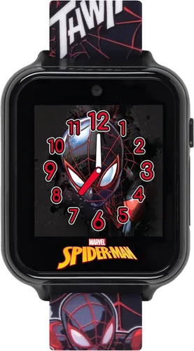 Vista 8 de Marvel Spider-Man - Reloj inteligente para niños, reloj interactivo con pantalla táctil con 10 caras de reloj personalizables, cámara integrada