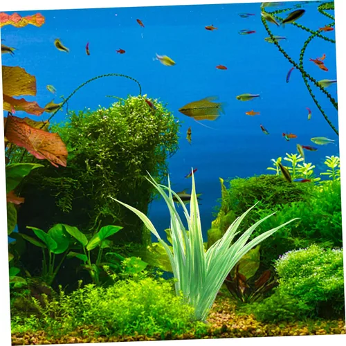 Vista 6 de 10 piezas de acuario paisajismo decoración de acuario plantas de plástico plantas de acuario agua viva decoración de acuario paisaje decoración
