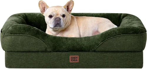 Vista 40 de EHEYCIGA Cama ortopédica para perros medianos, sofá cama de espuma viscoelástica con lados, forro impermeable y funda extraíble lavable, sofá