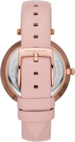 Vista 2 de Michael Kors Reloj Anabeth MK7171 de aleación de oro rosa de tres manos para mujer Rosado Movimiento de cuarzo