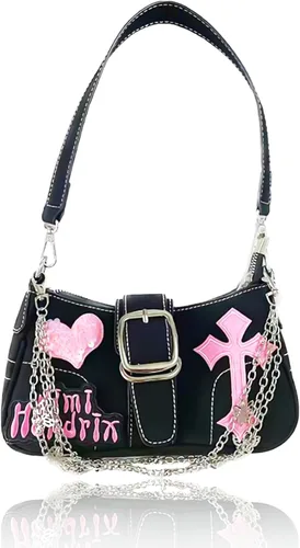 Vista 2 de JeVenis Y2k Accessories Y2K Bolso cruzado cruzado retro vintage bolso cruzado bolso embrague accesorios Alt