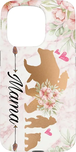 Vista 14 de Mama Bear & Cubs Design Phone Grip - Funda para iPhone 17 de 3 niños