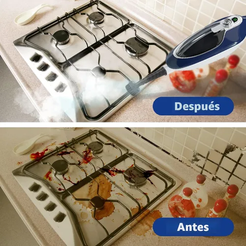Vista 8 de Trapeador de Vapor - Limpiador de Vapor para Pisos 10 en 1 Desmontable Multiusos de Mano para Madera Dura/Azulejos/Laminado Todos los Pisos Limpieza