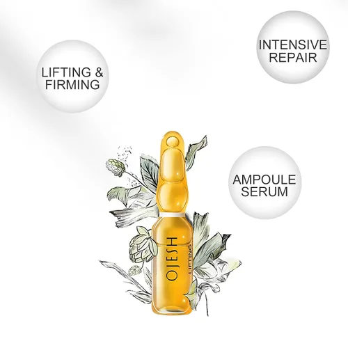 Vista 4 de OJESH Suero reparador calmante antiarrugas para la cara, ácido hialurónico 0.9 cuidado intensivo Plus con antienvejecimiento, hidratante para piel