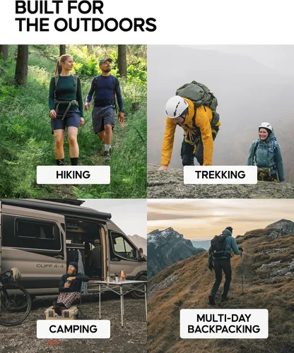 Vista 4 de DANISH ENDURANCE Merino Wool Hiking Socks, Lightweight & Breathable Verde oscuro