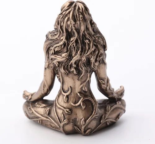 Vista 5 de Veronese Design 2.5" Madre Tierra Gaia Sentado Lotus Pose