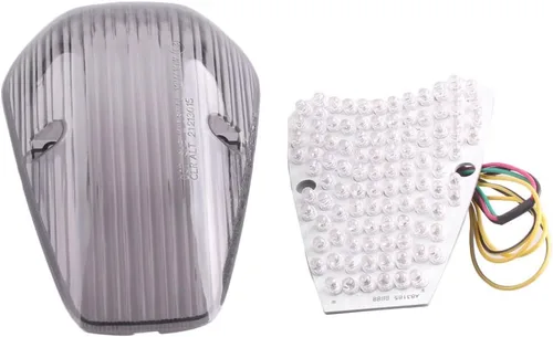 Vista 2 de Luz trasera integrada para motocicleta, luz trasera LED, compatible con Honda VTX 1300 1800 CUSTOM 2002 lente transparente