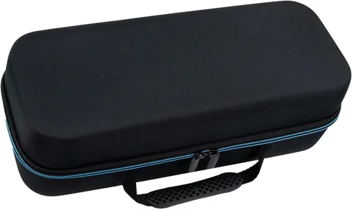 Vista 5 de XINGFUDAO Funda de transporte para proyector compatible con Samsung The Freestyle, funda de almacenamiento portátil de EVA rígida que se adapta Negro