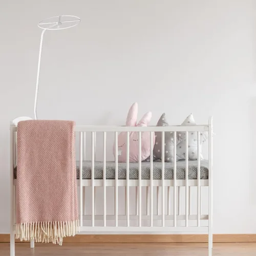 Vista 8 de Ipetboom Poste de red para cama de niños, toldo de cuna, soporte de red estable de alto rendimiento