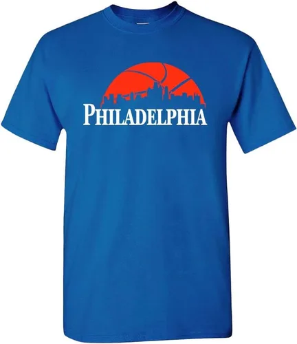 Vista 11 de Xtreme Apparrel Camiseta Team Cityscape Skyline para los fanáticos del baloncesto