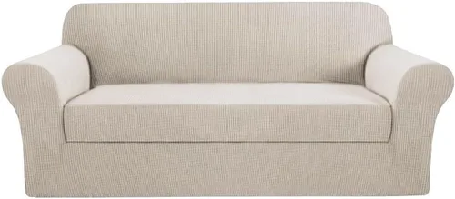 Vista 24 de H.VERSAILTEX - 2 fundas protectoras de licra suave Jacquard para respaldo de silla, lavable a máquina