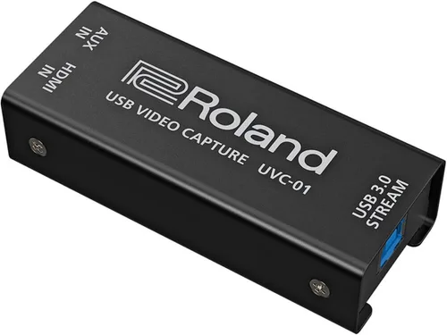 Vista 3 de Roland Captura de video USB UVC-01 Plug-and-Play para grabaciones impecables y transmisiones en vivo Codificador de video HDMI a USB 3.0 HD
