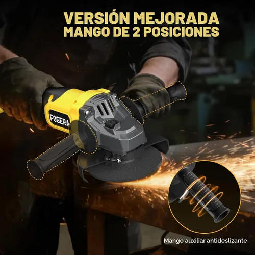 Vista 6 de Amoladora Angular Inalámbrica, Herramientas de Amoladora Eléctrica de 4-1/2 Pulgadas Compatible con Batería Dewalt 20V MAX, Amoladora Inalámbrica
