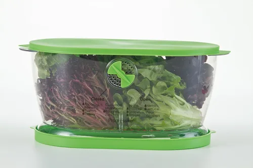 Vista 3 de Prep Solutions de Progressive Recipiente para lechuga y producción, contenedor de almacenamiento de alimentos, 4.7 cuartos, verde (LKS-06)