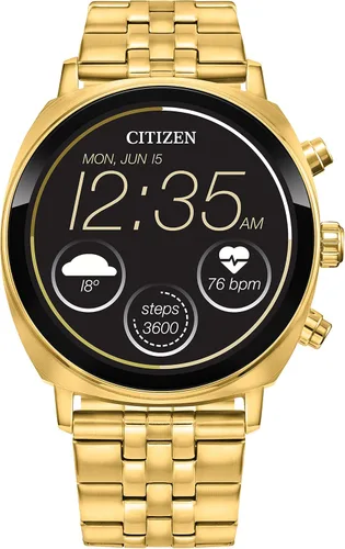 Vista 15 de Citizen CZ Smart PQ2 - Reloj inteligente unisex de 1.614 in con aplicación YouQ con IBM Watson® AI y NASA Research, Wear OS por Google, recursos